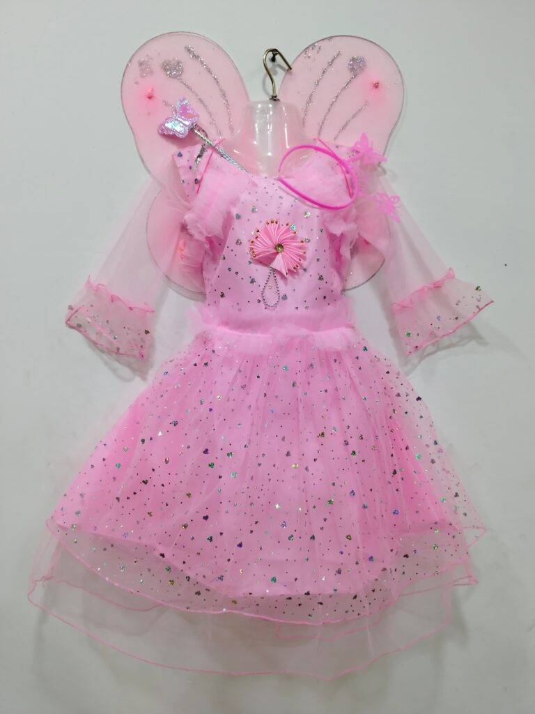 Girls net pari dress for birthday girls