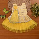 Baby girls net frock dress for festive wear Baby girls net frock dress for festive wear