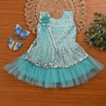 Baby girls net frock dress for festive wear Baby girls net frock dress for festive wear