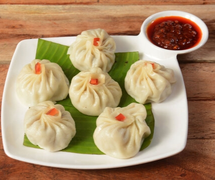 Paneer momo boiled Paneer momo boiled