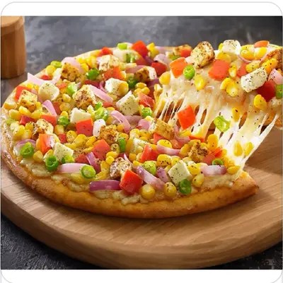 Corn paneer Pizza 🍕 8″