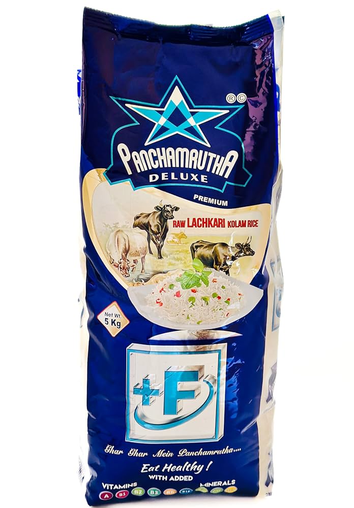 Panchamrutha deluxe 26kgs, Raw Lachkari kolam rice