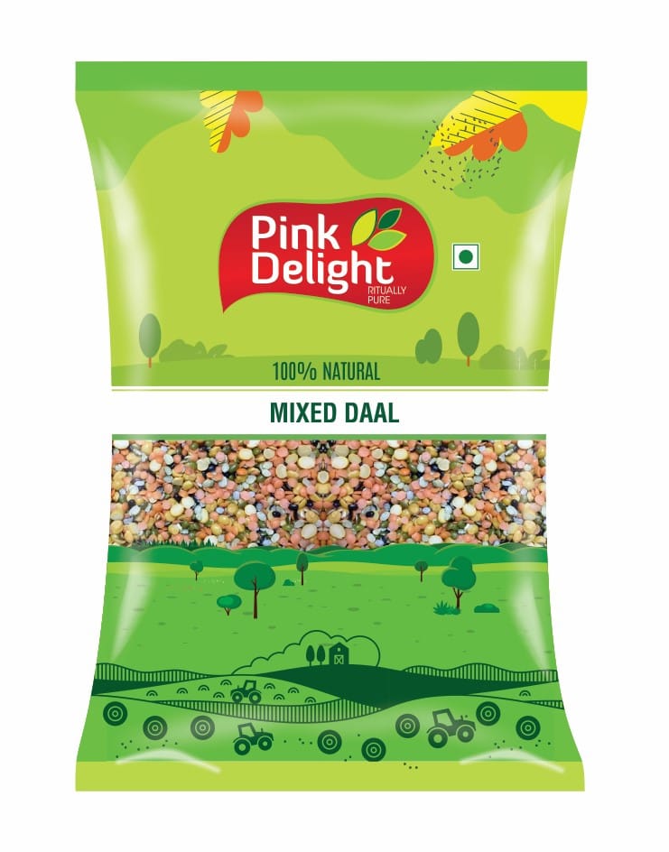 Pink delight Dry unpolished mix daal
