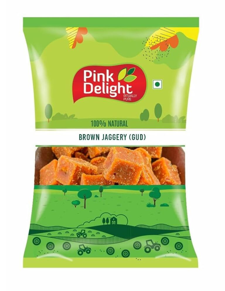 Pink Delight Natural Brown Jaggery Cubes
