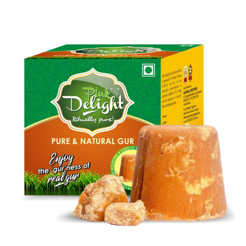 Pink Delight Pure & Natural Jaggery /Organic Gur /Purest Form Of Gur/Brown Gur