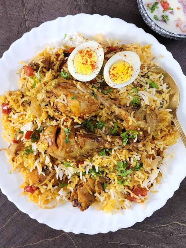 Chicken biryani full plate
