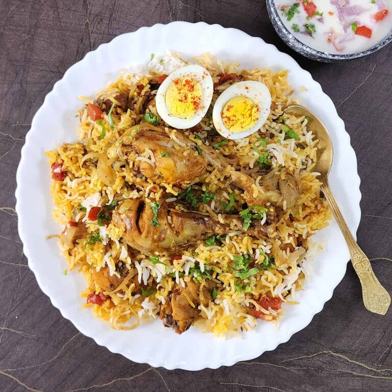 Chicken biryani full plate